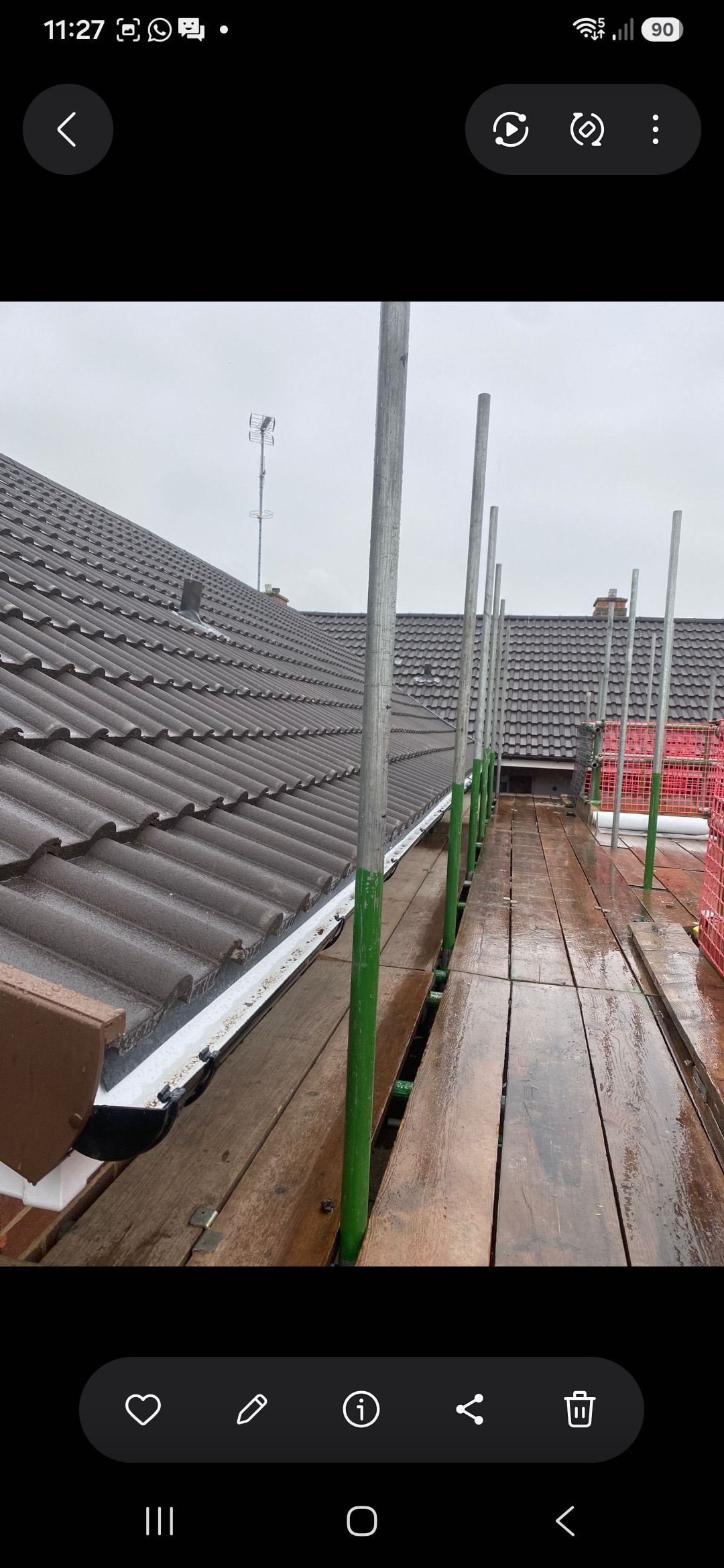 Grey tile reroof completed in Birmingham